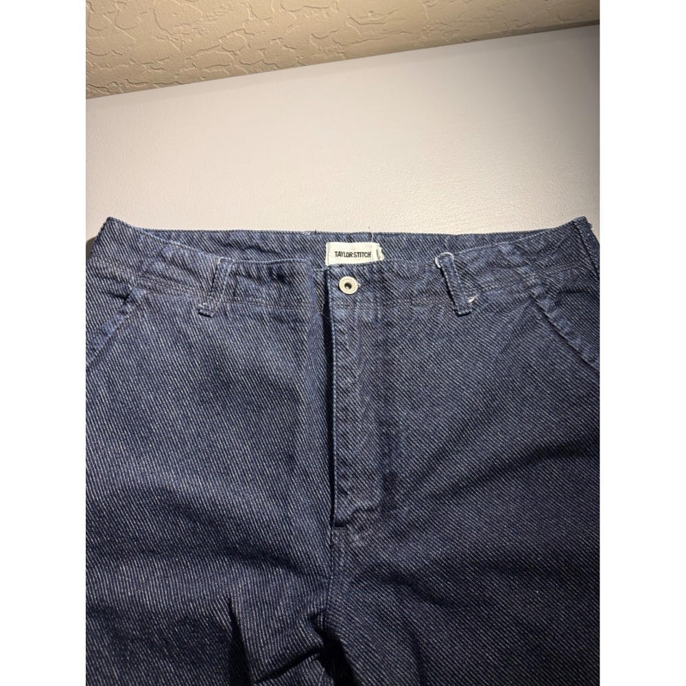 Taylor Stitch Democratic Foundation Navy Organic Cotton Pants 35x34